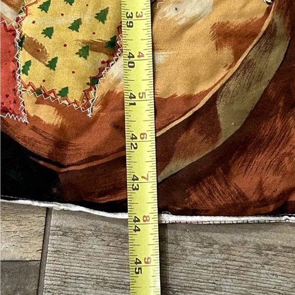 Vintage Hand Quilted Fabric c Santa Clause Wall Door Hanging Christmas  Decor - Picture 5 of 9